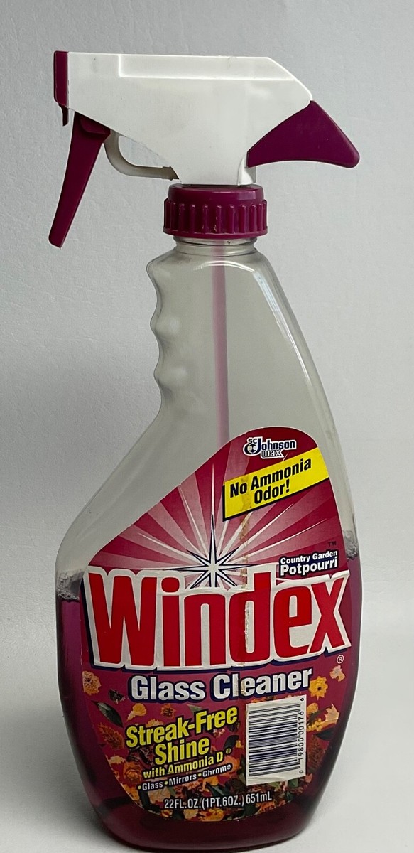 1996 Windex Glass Cleaner Country Garden Potpourri spray bottle