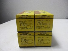4 VINTAGE SYLVANIA PROJECTION LAMP 750 WATTS 120 V 750 C13 New