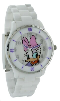 Daisy Duck Watch with White Plastic Case and Bracelet DASAQ043S-H33
