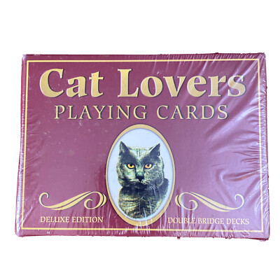 CAT LOVERS Double Bridge Set - New In Box Sealed