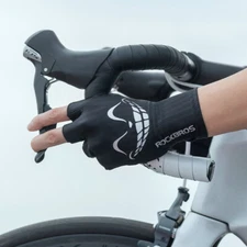 ROCKBROS Cycling Gloves Half Finger Shockproof Breathable MTB Bike Short Gloves