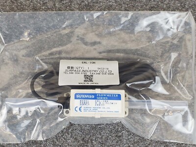 SURPASS ERL-10H Vortex Flow Meter 0.4-7 LPM, 0.375in Ports, 24VDC A0344907