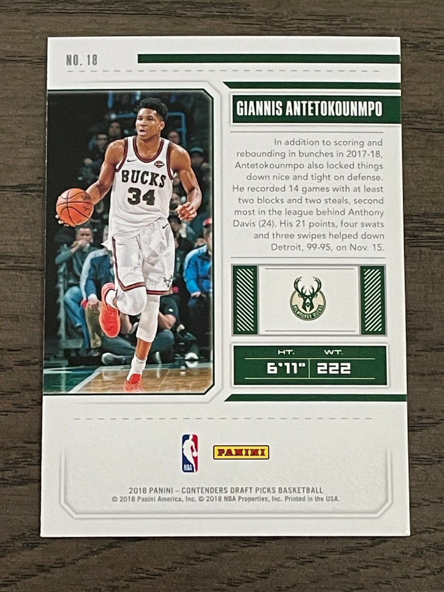 その他 NBA giannis antetokounmpo 2018 Panini Contenders Draft Giannis Antetokounmpo #18 (White