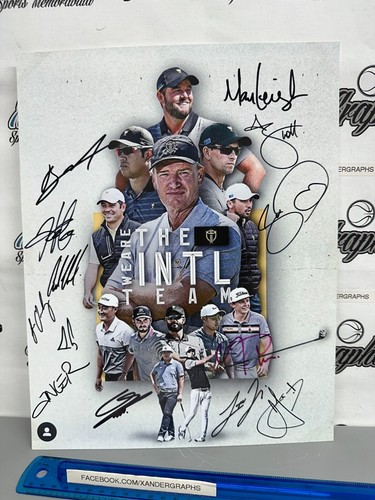 PRESIDENT'S CUP GOLF INTERNATIONAL TEAM SIGNED 11X14 PHOTO BY 13-BECKETT BAS LOA - Picture 2 of 15