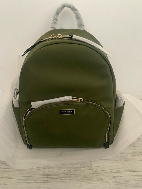 kate spade olive green backpack
