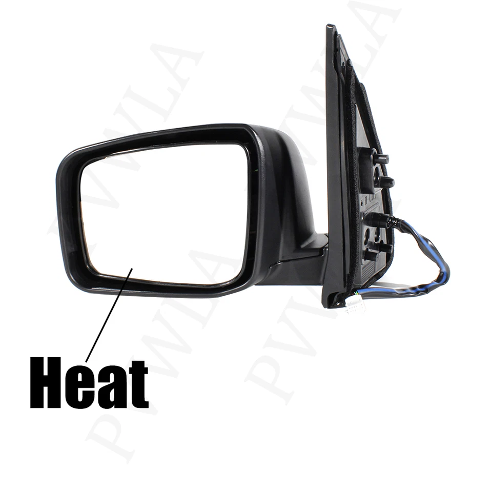 Espejo retrovisor de cámara pintable blanco de 9 pines para Nissan X-Trail T32 2008-2013 lado del desvío Foto 2 de 4