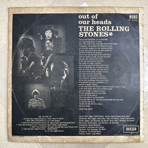 ROLLING STONES - Out Of Our Heads 12” Vinyl Record VG+ Variant 5 Mono - Picture 2 of 6