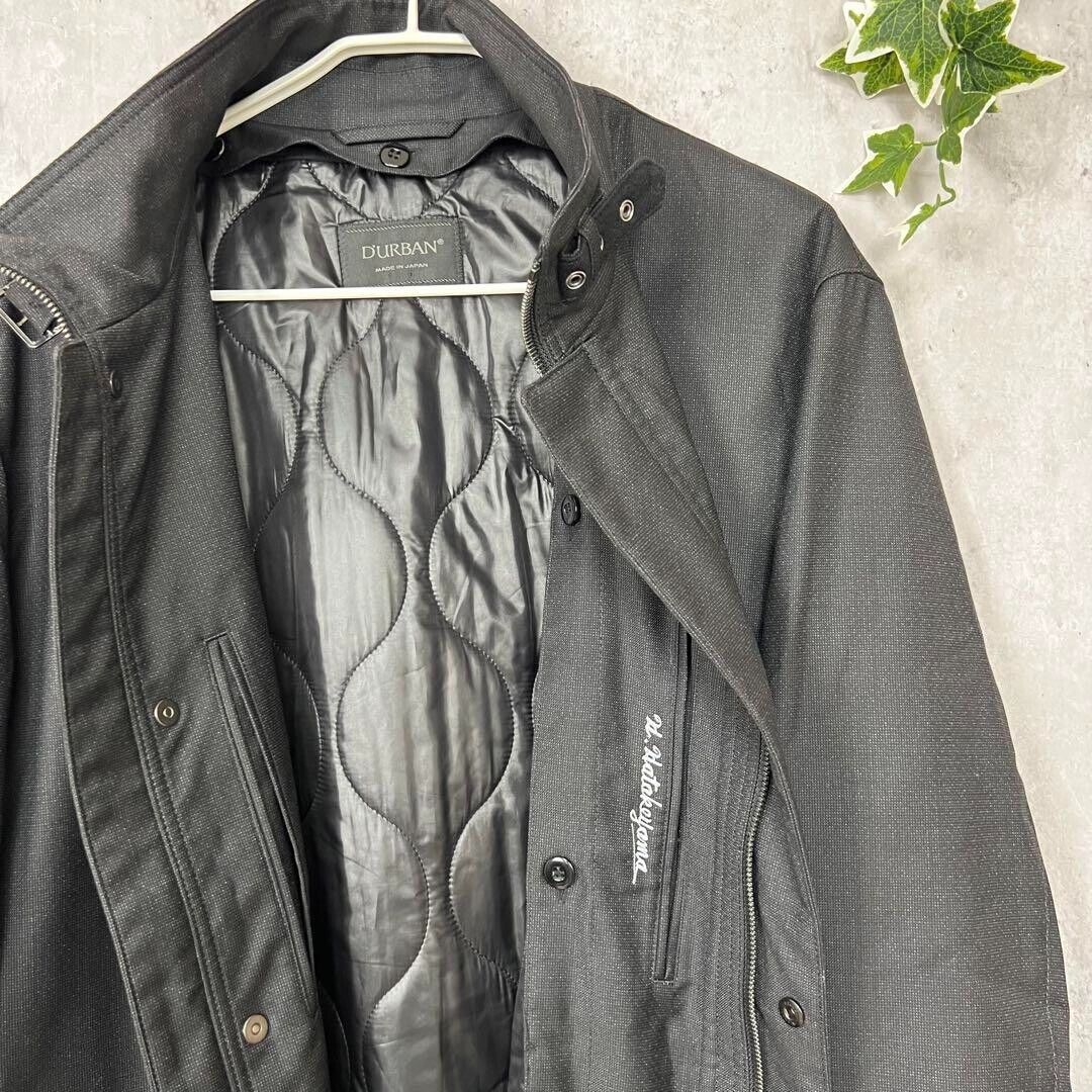 DURBAN × Loro Piana Black Jacket Coat men's XL Man's Ship DURBAN × Loro Piana Black Jacket Coat men's XL Man's Ship
