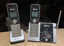 AT&T 2 Handset Cordless Answering System Caller ID - Call Waiting CL82353