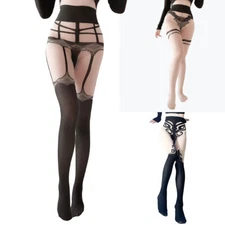 Women's Stockings Printed Underpants Glossy Tights Skinny Pantyhose Semi Pants