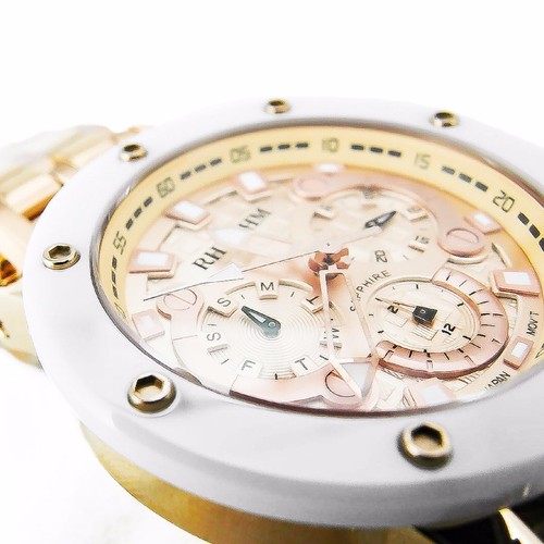 Rhythm I1204S03 Women's Wrist Watch 40x45.5mm Case Sapphire Crystal Lens 10 ATM - Picture 5 of 8