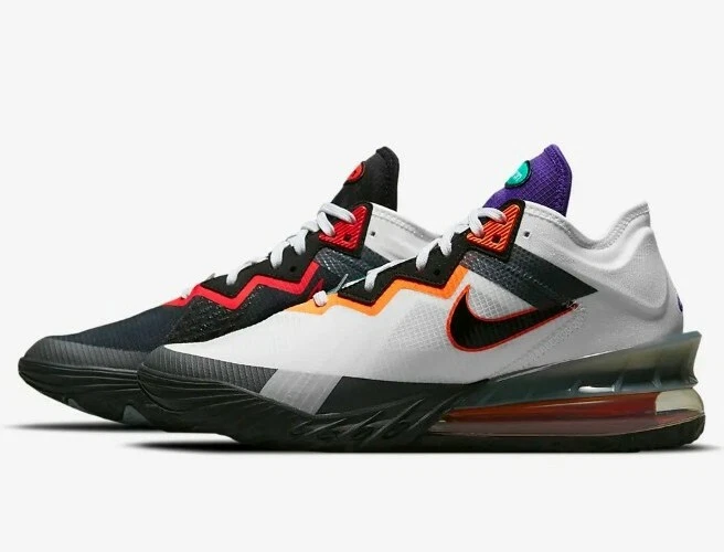 Nike LeBron XVIII 18 Low Men’s 9.5 /Women’s 11 Greedy White & Black CV7562 100 - Image 2 of 4