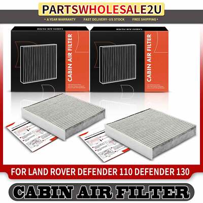 2x Activated Carbon Cabin Air Filter for Land Rover Defender 110 2020-2023 DOHC