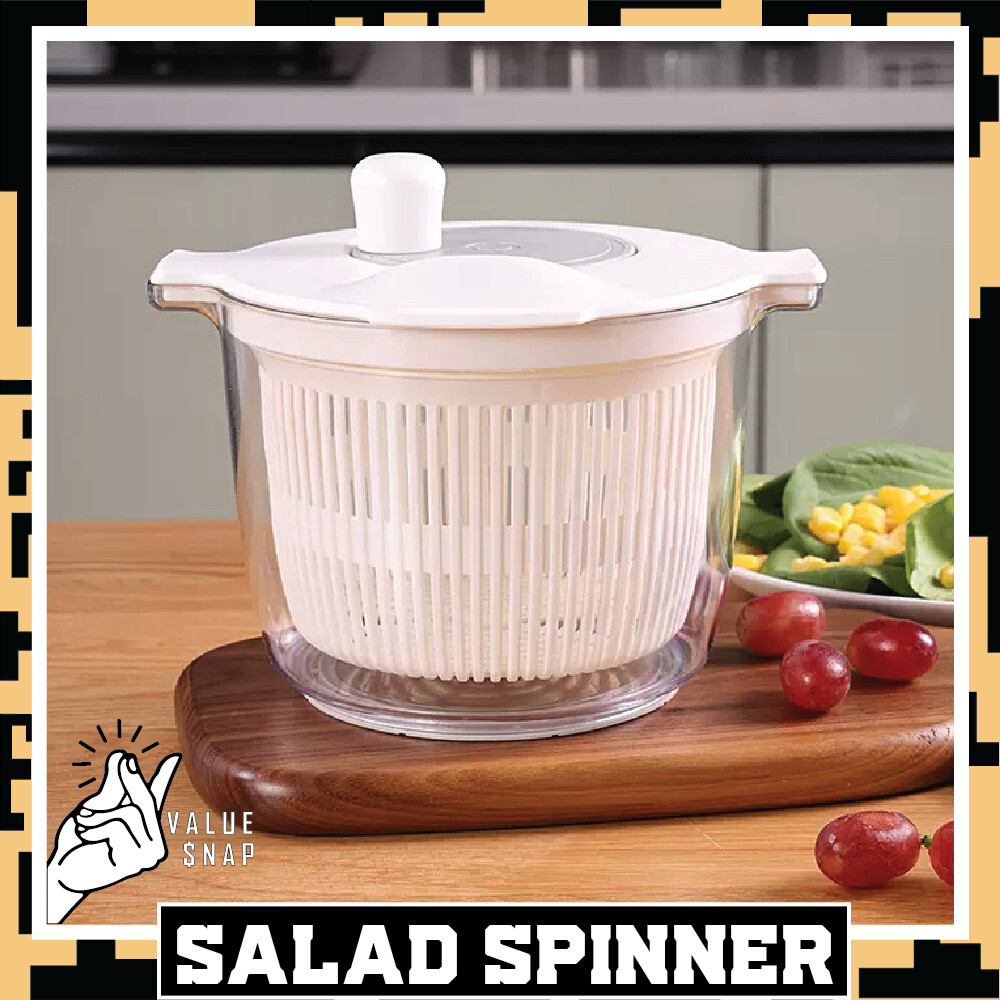 Salad Spinner Dehydrated Machine Manual Salad Dehydrator Vegetable Water-image