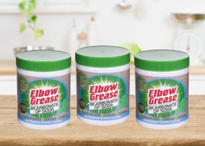 3 Elbow Grease Bicarbonate Of Soda Natural Household Cleaner All Purpose 500g
