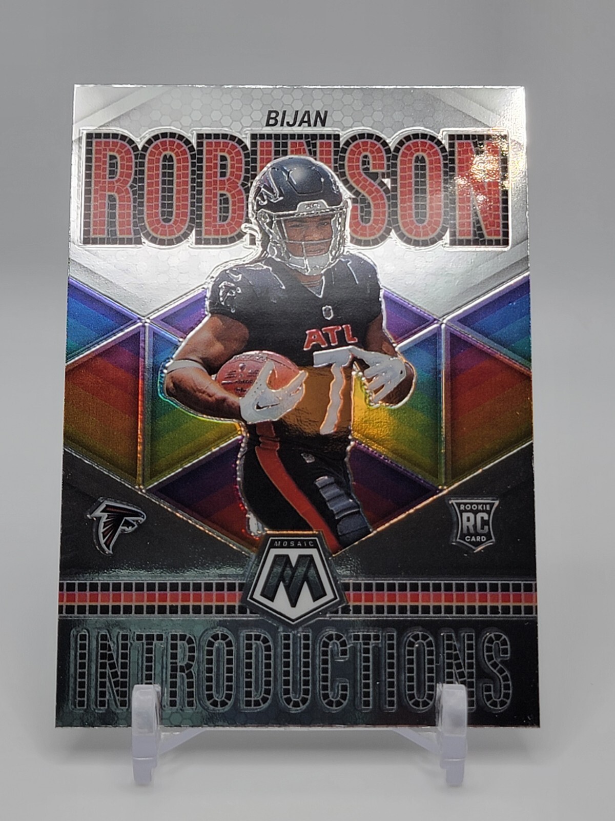 Bijan Robinson 2023 Panini Mosaic Introductions Insert Rookie RC #I-6 - Falcons