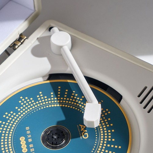 Retro Suitcase CD Player Desktop Bluetooth 5.0 with Speaker CD-R CD-RW CD-WMA - Picture 5 of 22