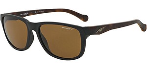 Arnette-Straight-Cut-Polarized-Men-039-s-Matte-Black-Sunglasses-AN4214-231483