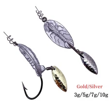 10Pack Underspin Jig Heads Swimbait Hooks Spinner Blades Weighted Fishing Hooks