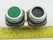 Allen Bradley 800T-FA12/T Green/Black Push Button Maintained 1N.O 1N.C Series D