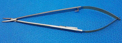 Aesculap BM004R Surgical Carbide Jaw Castroviejo Needle Holder 5.5'' New