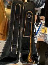 King Bb Tenor Trombone Vintage Brass, Cleaning Kit, Case Mouthpiece