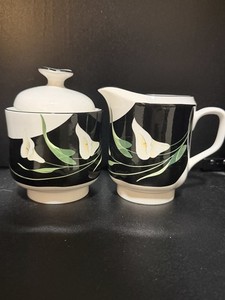Sango Quadrille Black Lilies | eBay