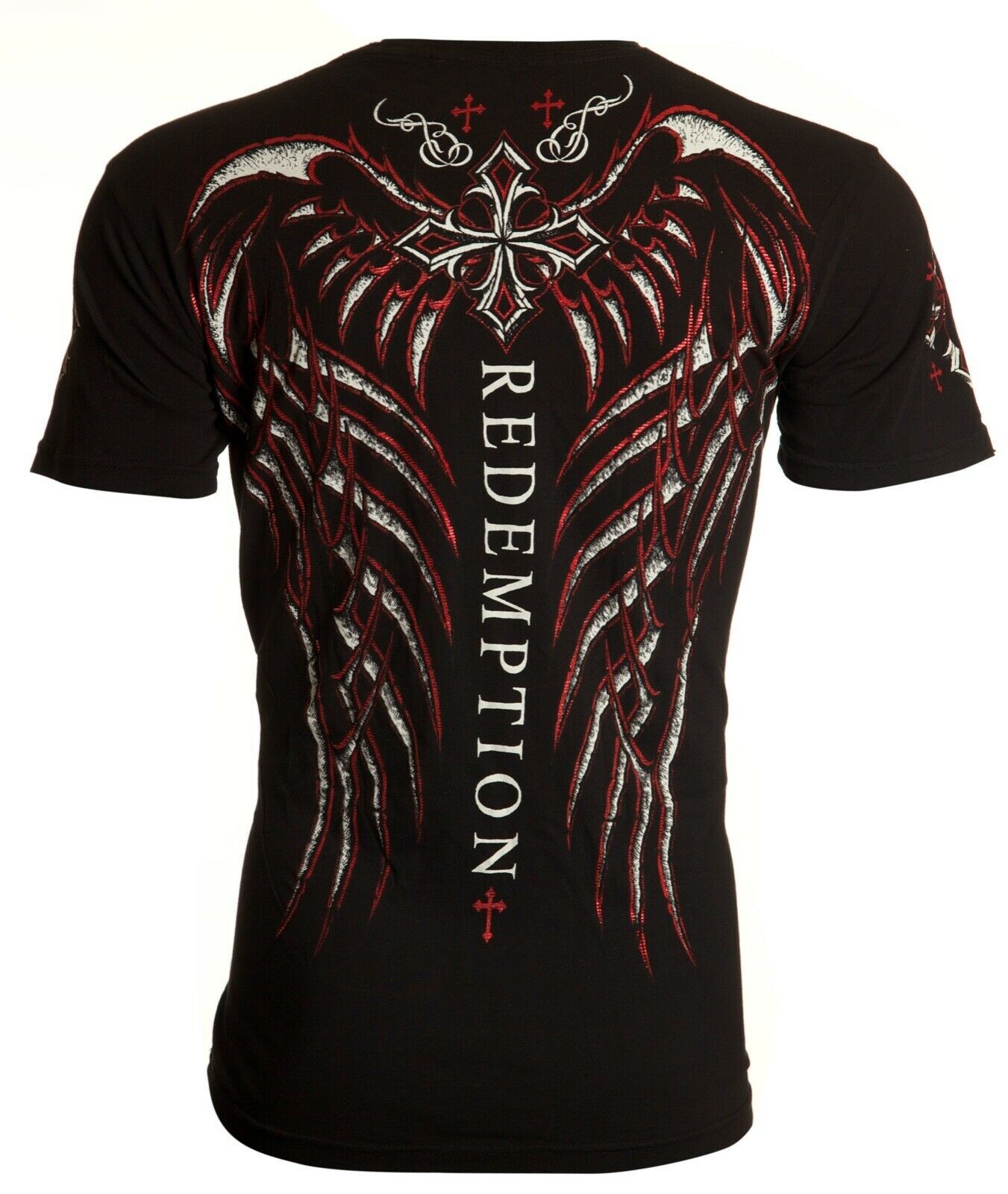 ARCHAIC by AFFLICTION Mens T-shirt Spine Wings Black Regular Fit S-2XL 5190₽