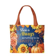 Briarwood Lane Fall Always Be Grateful Canvas Tote 15" x 14" x 7" TBBL-T02639
