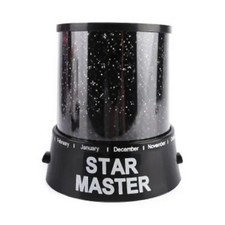 Star Master LED Night Light Color Changing Starry Sky Projector Black