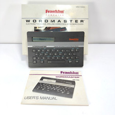Vintage 1988 Franklin Wordmaster WM-1000 Electronic Thesaurus Tested Box Manual