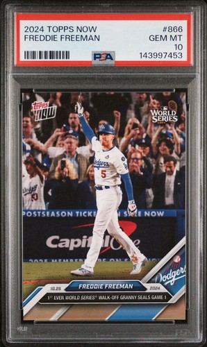 2024 Topps Now Freddie Freeman #866 Dodgers PSA 10 GEM MINT
