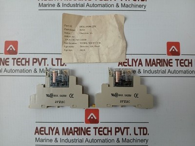 Lot of 2X OMRON G2R-2-SN-AP3 Din-rail Mount Relay With Socket 5A 250VAC