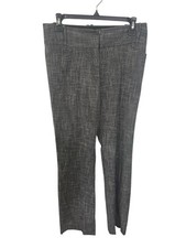 THE LIMITED Women's Size 2 Cassidy Fit Tweed Pants Black White FLAWED READ