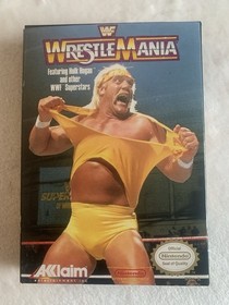 WWF WrestleMania Nintendo NES completo CIB completo di scatola testato Hulk Hogan
