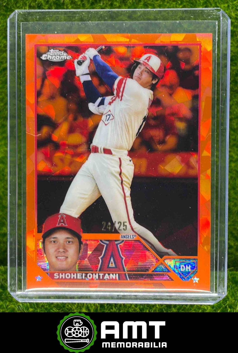 2023 Topps Chrome Sapphire #600 Shohei Ohtani Orange 24/25 Los Angeles Angels