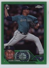 2023 Topps Chrome Update Green Refractor /99 Juan Then #USC107 6q5