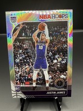 2019-20 NBA Hoops Premium Stock Silver Prizm Justin James RC #244 Kings A3C