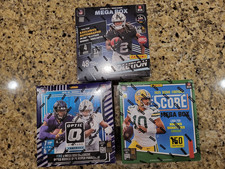 Lot of 3 - 2025 Panini Football Sealed Mega Boxes - OPTIC-Score-Revolution