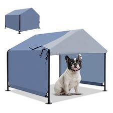 YOUGYM Dog Shade Shelter 2.5'x2.1'x2.1' for Small Dogs, Pet Outdoor Tent with Up