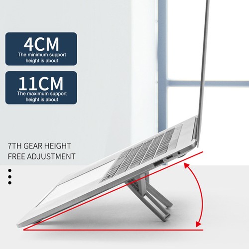 Foldable Laptop Computer Riser Holder Notebook Tablet Cooling Stand Bracket - Afbeelding 9 van 12