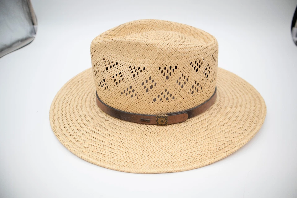 Sombrero de paja de Panamá Stetson vintage para hombre talla grande 6225 Manor Foto 3 de 4