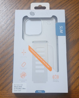 Ends 6/8 11AMPT Grip2U Slim iPhone 15 Pro Max, Clear