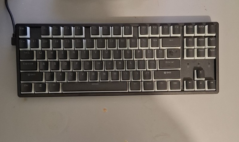 Keychron K8 Wireless Mechanical Keyboard  RGB with Upgraded Akko V3 creamy blue