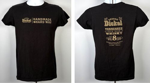 George Dickel Bourbon Whisky Handmade the Hard Way T Shirt Womens Large