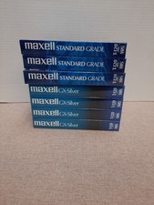 Maxell T120 7 Pack VHS Cassette GX Silver  Standard Grade T-120 6 Hour New