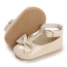 Baby Girls Mary Jane Flats Shoes Anti-Slip Rubber Sole Infant Toddler Princes...