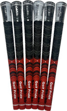 Golf Pride Multi-Compound Cord Grip Red/Black Standard Set of 6 