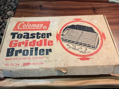 #ad Coleman Aluminum Toaster Griddle Broiler NOS 5140 425 For Coleman Camp Stoves $74.99