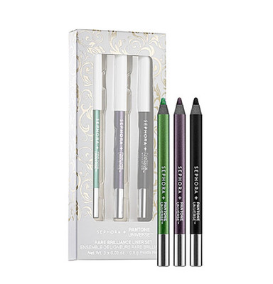 Sephora + Pantone Universe Rare Brilliance Liner Set 3 Waterproof Eye Pencil NEW